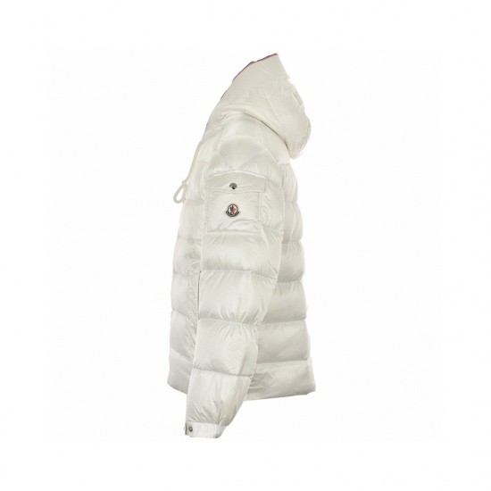 23FW Moncler Pavin Hood Hvid Lange ærmer Dunjakke