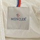 23FW Moncler Pavin Hood Hvid Lange ærmer Dunjakke