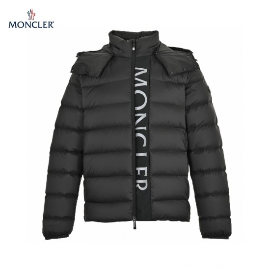 23FW Moncler Ume Nylon Lange ærmer Short Dunjakke OG Frakke Sort