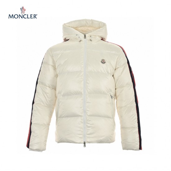 23FW Moncler Hvid Dincer Hvid Lange ærmer Dunjakke