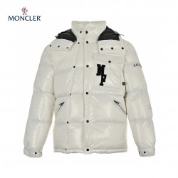 23FW Moncler x FRGMT Sort Hvid Lange ærmer Dunjakke 