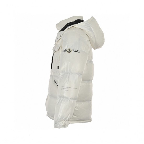 23FW Moncler x FRGMT Sort Hvid Lange ærmer Dunjakke