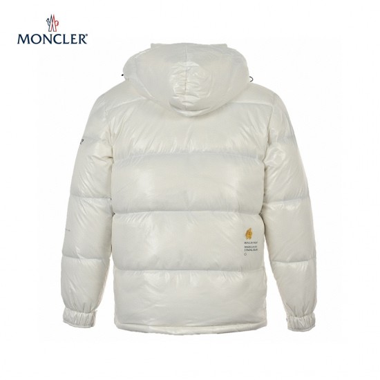 23FW Moncler x FRGMT Sort Hvid Lange ærmer Dunjakke