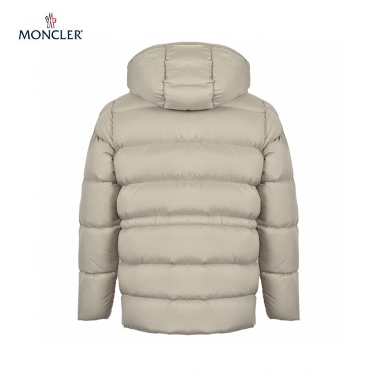 Moncler Bauges Detachable Lange ærmer Short Dunjakke Beige Frakke