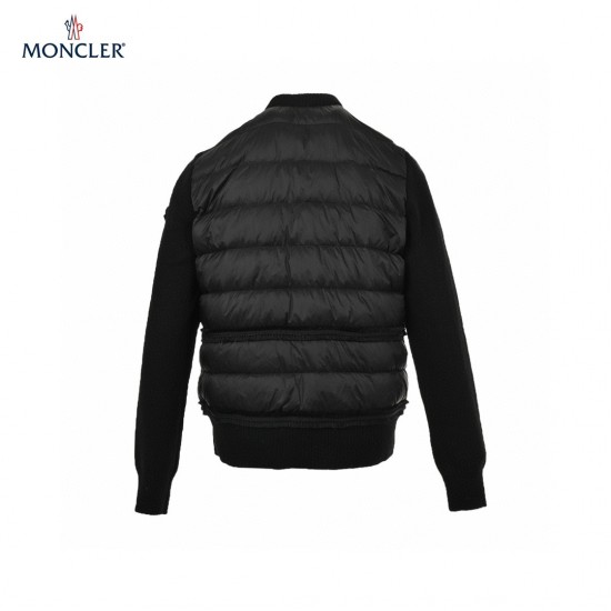 Moncler Blouson Sort Lange ærmer Frakke