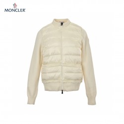 Moncler Blouson Hvid Lange ærmer Frakke 