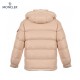 Moncler Maire Hooded Quilted Shell Lyserød Lange ærmer Dunjakke