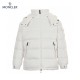 Moncler Maire Hooded Quilted Shell Hvid Lange ærmer Dunjakke