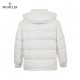 Moncler Maire Hooded Quilted Shell Hvid Lange ærmer Dunjakke