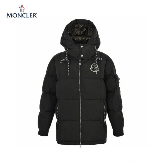 Moncler Mariveles Lange ærmer Short Dunjakke Sort Frakke