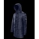 Moncler Benjamin Parka Matt Hætte Dunjakke Herrer Vinter Dunfrakke Dark Blå