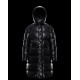 Moncler Bubble Hætte Dunjakke Herrer lang Dunfrakke Vinter overtøj Sort