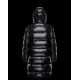 Moncler Bubble Hætte Dunjakke Herrer lang Dunfrakke Vinter overtøj Sort