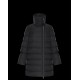 Moncler Dunjakke Lobelia Bell-Sleeve Dunfrakker Dame lang Dunfrakke Vinter overtøj Sort