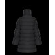 Moncler Dunjakke Lobelia Bell-Sleeve Dunfrakker Dame lang Dunfrakke Vinter overtøj Sort