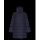 Moncler Dunjakke Lobelia Bell-Sleeve Dunfrakker Dame lang Dunfrakke Vinter overtøj Blå