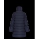 Moncler Dunjakke Lobelia Bell-Sleeve Dunfrakker Dame lang Dunfrakke Vinter overtøj Blå