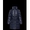 Moncler Down Puffer Jacket Dame lang Dunfrakke Outwear Blå 