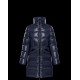 Moncler Down Puffer Jacket Dame lang Dunfrakke Outwear Blå