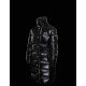 Moncler FragHerret Hætte Down Puffer Jacket Herrer lang Down Parka Coat Vinter overtøj Sort