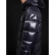 Moncler FragHerret Hætte Down Puffer Jacket Herrer lang Down Parka Coat Vinter overtøj Sort