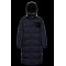 Moncler Hætte Down Puffer Jacket Herrer lang Down Parka Vinter Coat Dark Blå 