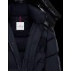 Moncler Hætte Down Puffer Jacket Herrer lang Down Parka Vinter Coat Dark Blå