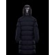 Moncler Hætte Down Puffer Jacket Herrer lang Down Parka Vinter Coat Dark Blå