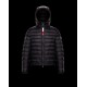 Moncler Rook Hætte Padded Dunjakke til mænd Sort