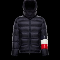 Moncler Willm Quilted Hætte  Dunjakke Herrer Vinter Dunfrakke Navy Blå 