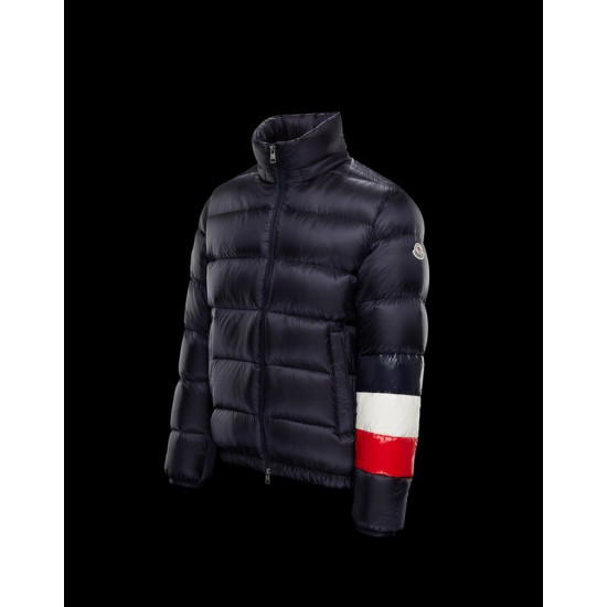 Moncler Willm Quilted Hætte  Dunjakke Herrer Vinter Dunfrakke Navy Blå