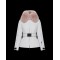 Moncler Dunjakke Dame Dunfrakke Vintertøj With Lyserød Fur Collar Hat Grennoble hvid 