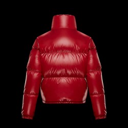 Moncler Down Puffer Jacket Dame Dunfrakke Kort Vintertøj Rimac Rød 