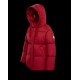 Moncler Hætte Down Puffer Jacket Dame Kort Dunfrakke Vintertøj Rød