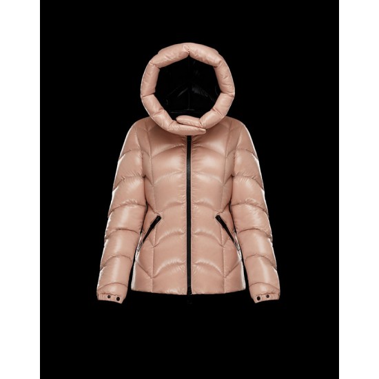 Moncler Hætte Down Puffer Jacket Damer Dunfrakke Vinter overtøj Seritte Lyserød